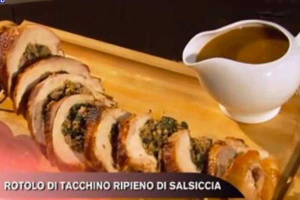 Rotolo di tacchino ripieno di salsiccia - Cucina con Buddy