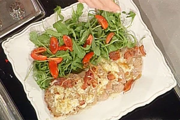 Scaloppine speck rucola e formaggio