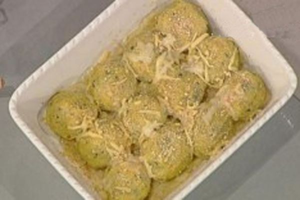 Ricetta Sorpresa di patate con verdure e formaggi gratinati Sorpresa di patate con verdure e formaggi gratinati