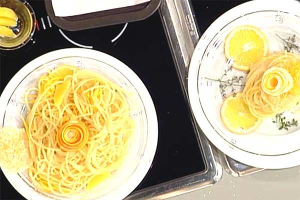 Spaghetti al profumo d'Arancia - prova del cuoco