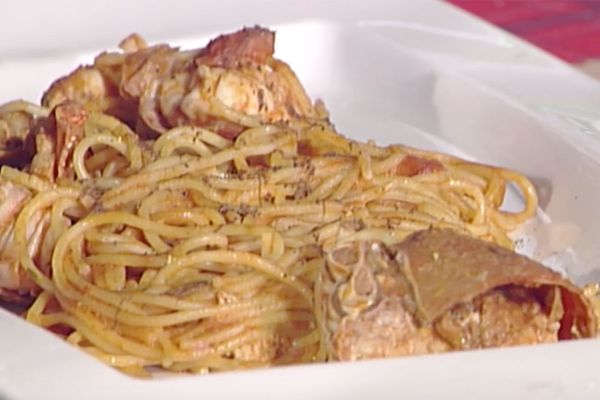Spaghetti con aragosta
