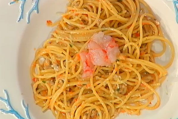 Spaghetti con telline e gamberi - Gianfranco Pascucci