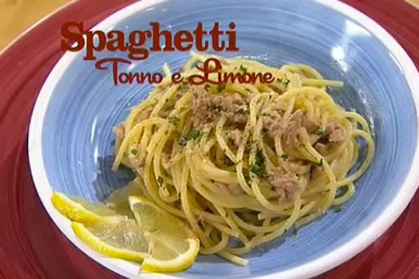 Spaghetti tonno e limone - I menù di Benedetta
