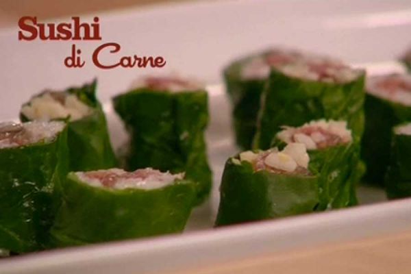 Sushi di carne - I menù di Benedetta