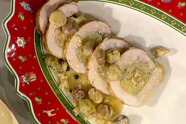 Ricetta Tacchino ripieno con mele e castagne - Luisanna Messeri Tacchino ripieno con mele e castagne - Luisanna Messeri