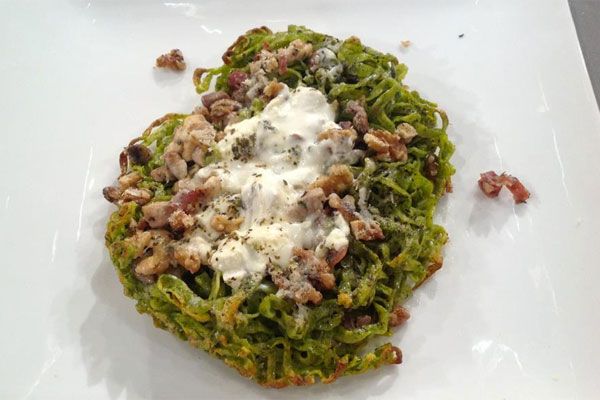 Ricetta Tagliatelle verdi al cartoccio - Alessandra Spisni Tagliatelle verdi al cartoccio - Alessandra Spisni