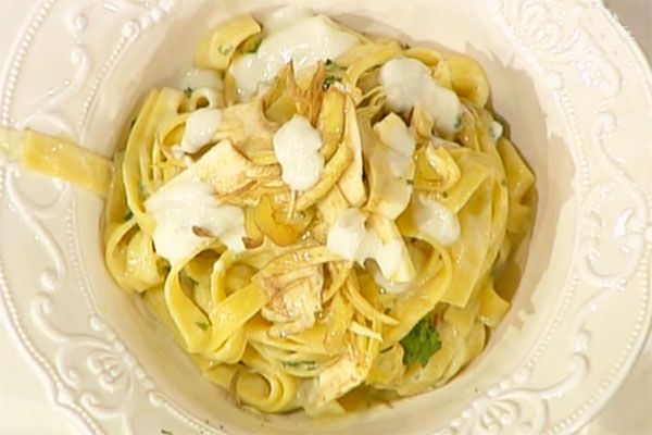 Tagliatelle golose ai carciofi - Sergio Barzetti