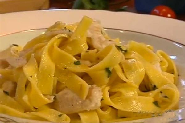 Tagliatelle al sugo di sogliola - cotto e mangiato