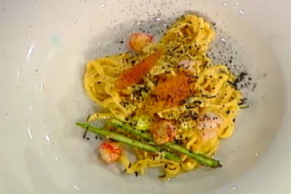 Tagliolini alla bottarga e gamberi - Gianfranco Pascucci