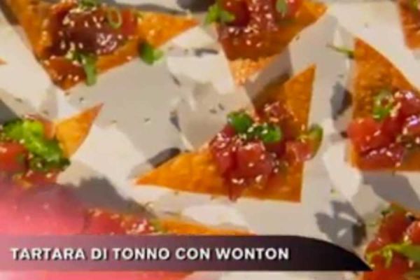 Tartara di tonno con wonton - Cucina con Buddy