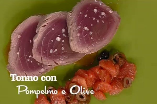 Tonno con pompelmo e olive - I men di Benedetta