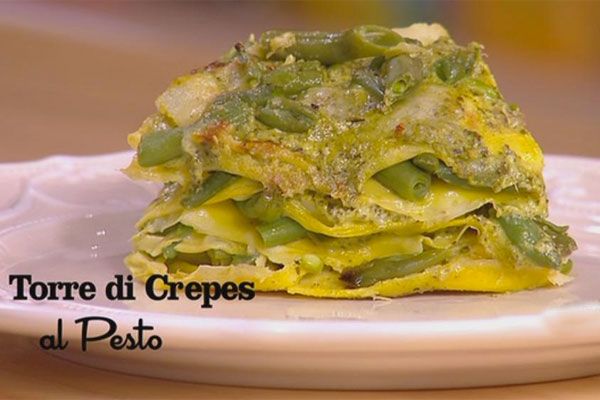 Torre di crepes al pesto - I men di Benedetta