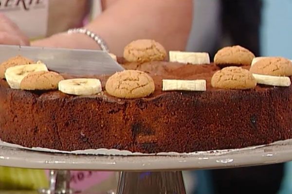 Ricetta Torta di amaretti con banane - Anna Moroni Torta di amaretti con banane - Anna Moroni