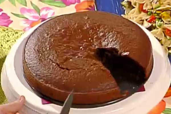 Torta di cioccolato fondente di nonna papera