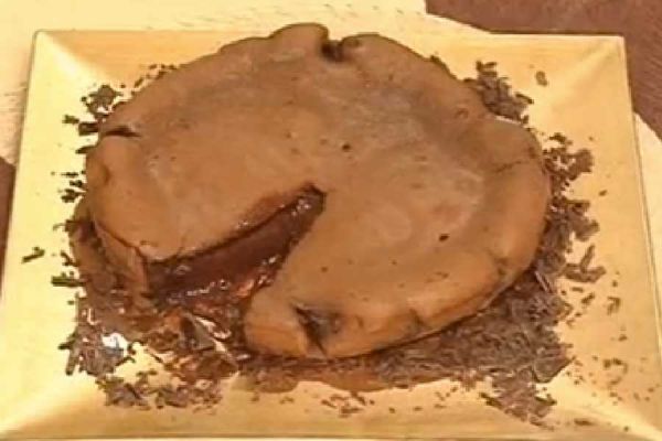 Torta al cioccolato con cuore morbido - cotto e mangiato