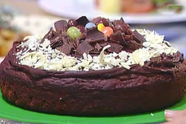 Torta al cioccolato con zucchine