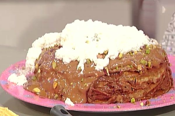 Ricetta Torta di crepes - Antonella Clerici Torta di crepes - Antonella Clerici