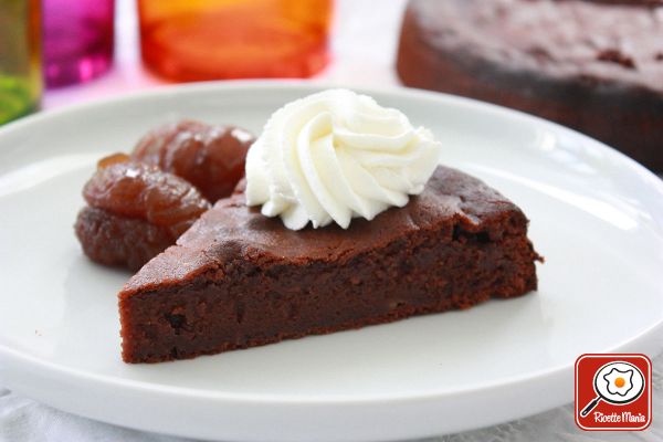 Torta fondente alla crema di marroni e cioccolato