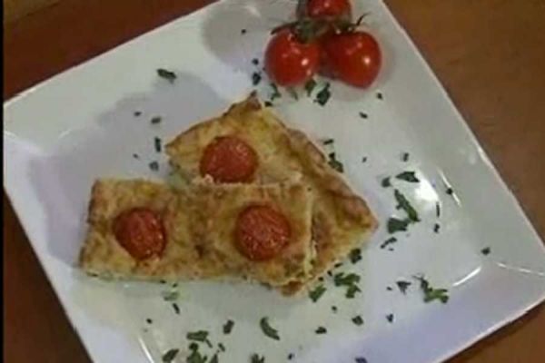 Torta salata di pane secco - cotto e mangiato