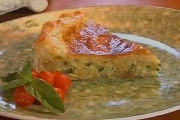 Torta salata con zucchine e riso - cotto e mangiato