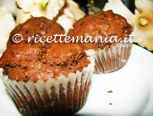 Muffin al cioccolato con gocce