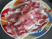 Involtini di gamberi al prosciutto crudo