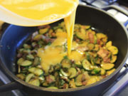 Frittata di zucchine e bacon