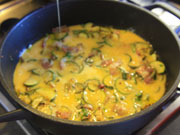 Frittata di zucchine e bacon