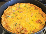 Frittata di zucchine e bacon