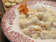 Gnocchi con crema di salmone