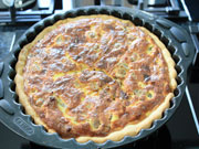 Quiche di castagne e salsiccia