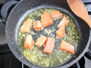 Pasta al salmone e rucola