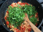 Pasta al salmone e rucola