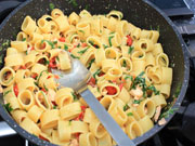 Pasta al salmone e rucola