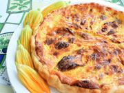 Quiche ai fiori di zucca