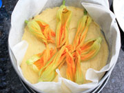 Torta salata ai fiori di zucca