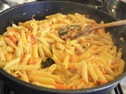 Pasta zucca e bacon