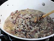 Risotto radicchio e gorgonzola