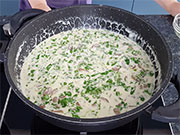 Tagliatelle castagne e rucola