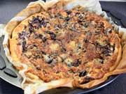 Quiche di radicchio e gorgonzola