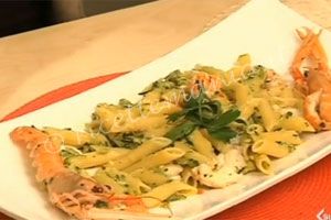 Penne agli scampi in crema di zucchine - cotto e mangiato