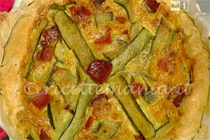 Quiche speck e zucchine - Antonella Clerici