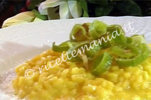 Risotto zafferano e porri - cotto e mangiato