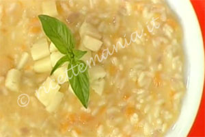 Risotto alla zucca con casera