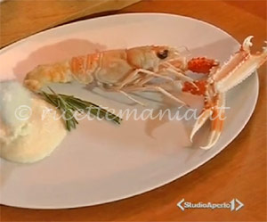 Scampi gratinati con crema di patate - cotto e mangiato