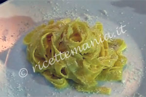 Tagliatelle panna e zafferano - cotto e mangiato