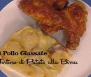 Ali di pollo glassate con tortino di patate alla birra - I men di Benedetta