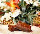 Chocolate brownies con ganache