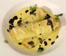 Cannelloni ripieni di baccal mantecato su crema di mais - Andrea Ribaldone