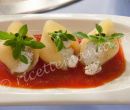 Conchiglioni ripieni di ricotta di bufala su crema di pomodori San Marzano - Ilario Vinciguerra